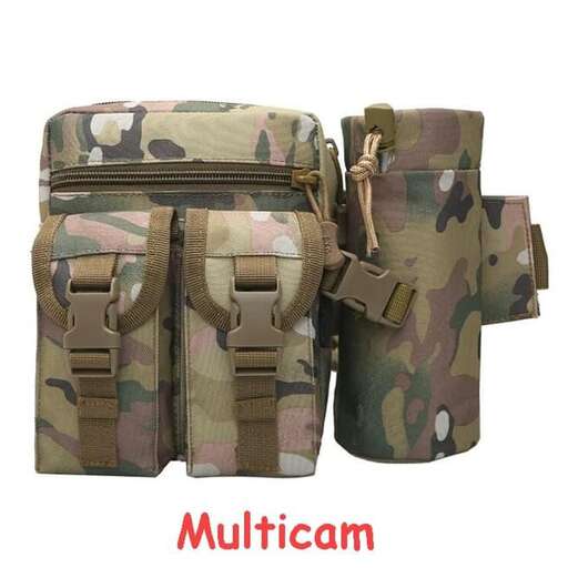 a bag with a large camouflage print on it.