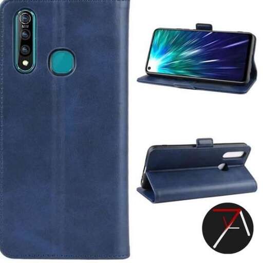 a case that has a blue back cover.