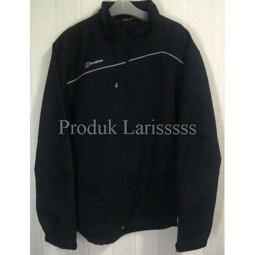 black long sleeved shirt with a white stripe on the front
