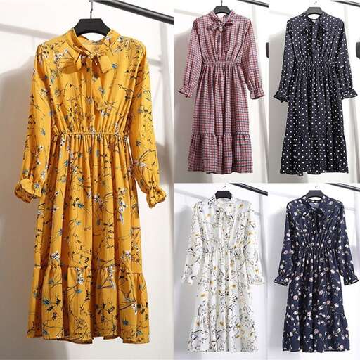a collection of dresses from the 1960s.