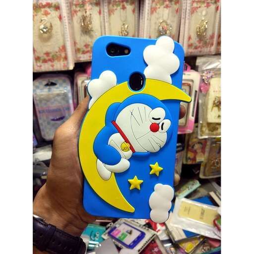 a cell phone with a cartoon character on it.