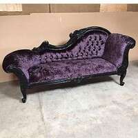 this is a very nice purple couch.