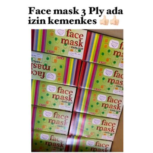 face mask with a face on it