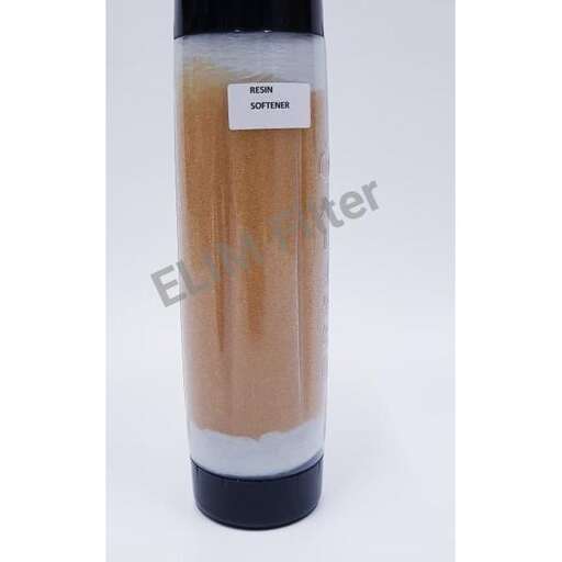 a cylindrical tube with a white label and black label.