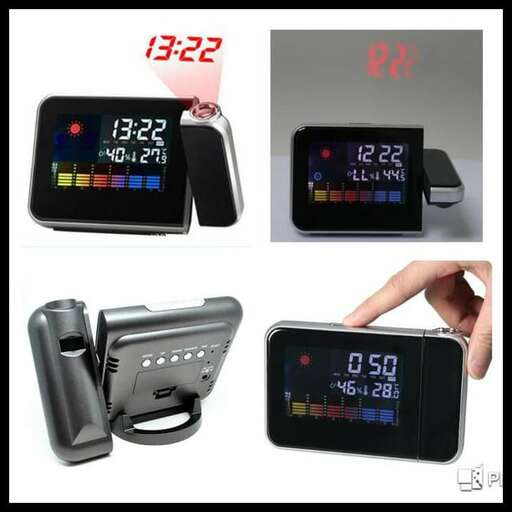 a digital clock with a digital display showing time.