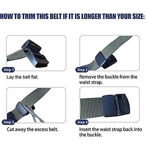a belt that is not long enough.