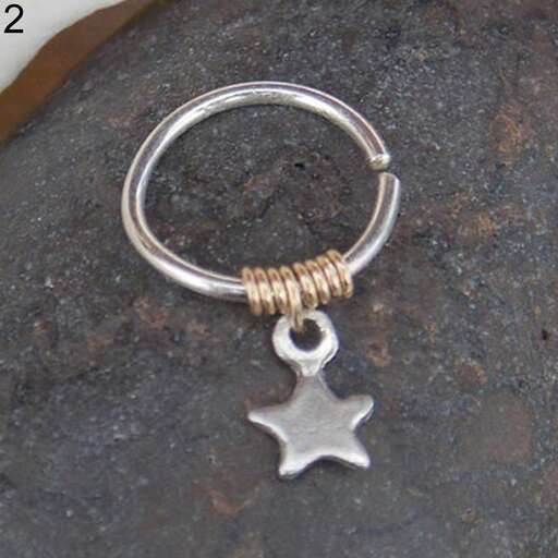 a small silver star with a star in it.