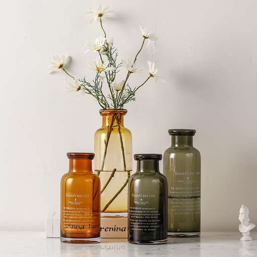 a group of bottles sitting on top of a counter.