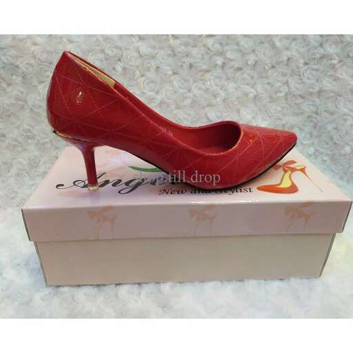 red shoe box in box