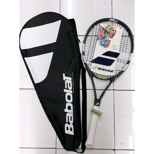 a tennis racket and a tennis racket are shown.