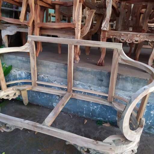 a chair made from wood