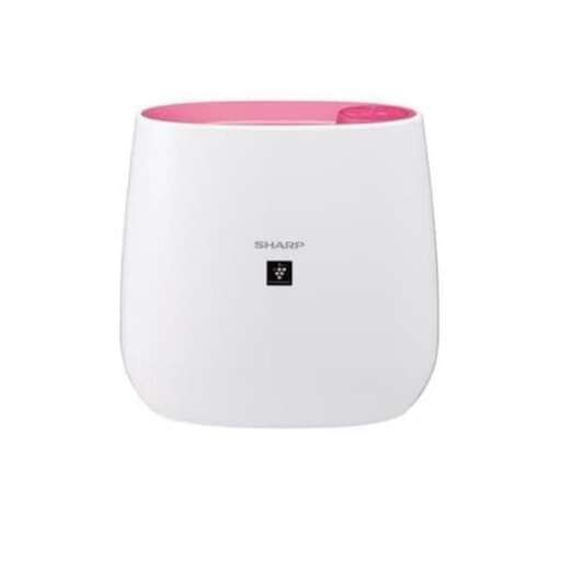 the - pink and black mug with a pink interior