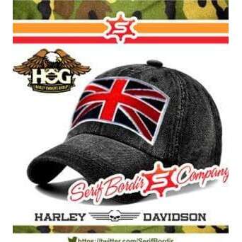 a hat with the flag on it