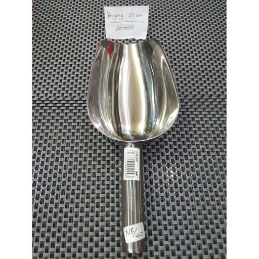 a metal bowl with a price tag on it.