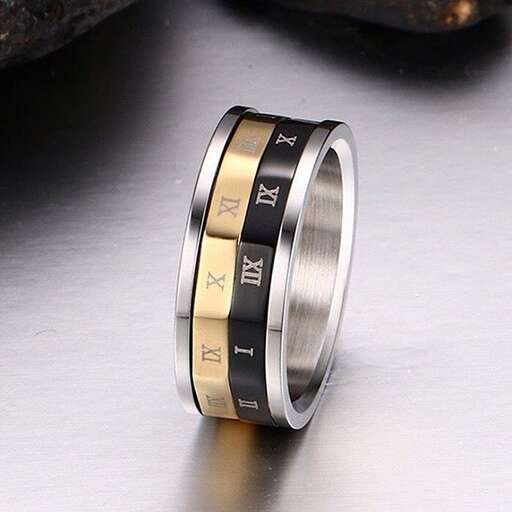 a ring with a quote on the band.
