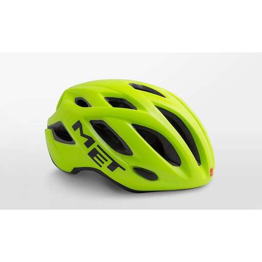 a helmet for the cyclist.