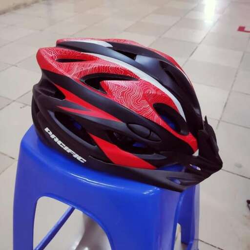 the helmet is made of plastic