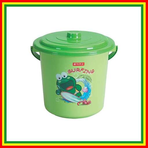 frog in a green pot