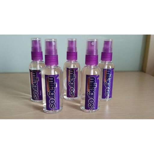 a set of purple sprays for a party.