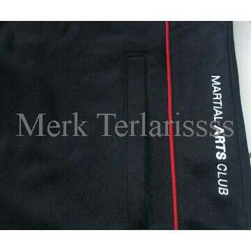 black pants with a red stripe