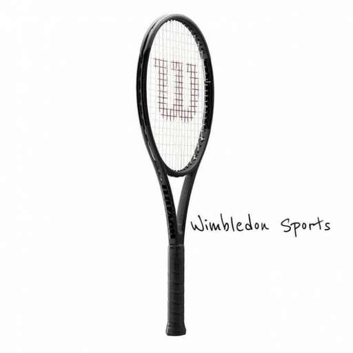 the logo on the tennis racket is made of black plastic.