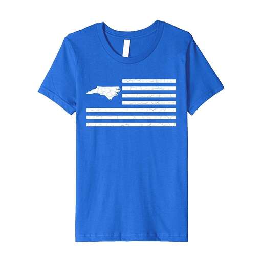 flag on a blue t - shirt