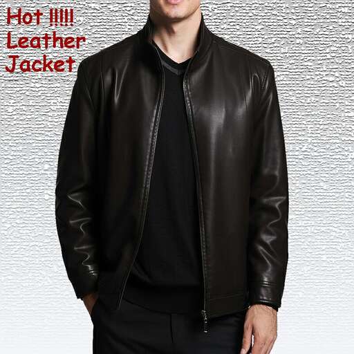 leather jacket with a hood