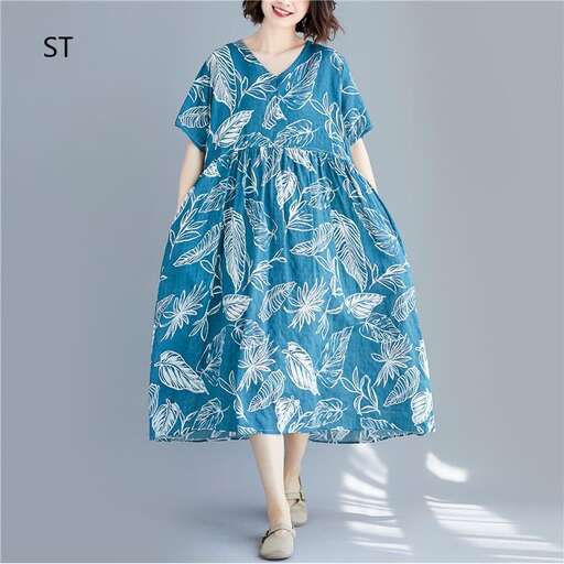 the dress is a long sleeved dress with a v - neckline and a long skirt.