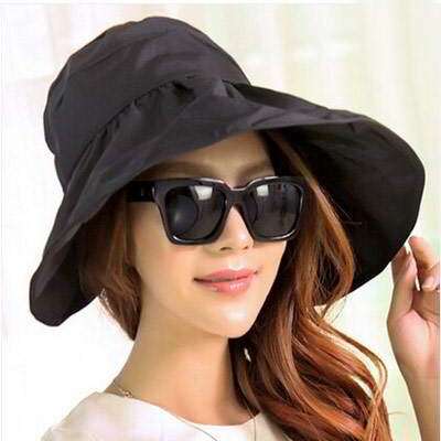 girl in black hat