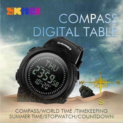 a digital clock with a star on the screen.