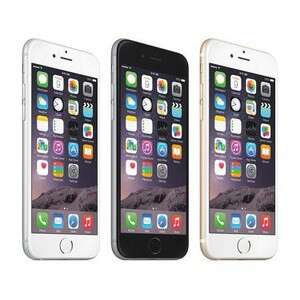 two iphones are side by side with one on the back.
