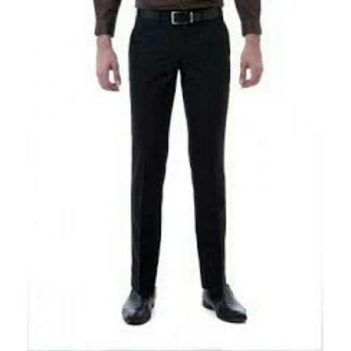 men's black trousers with a brown shirt