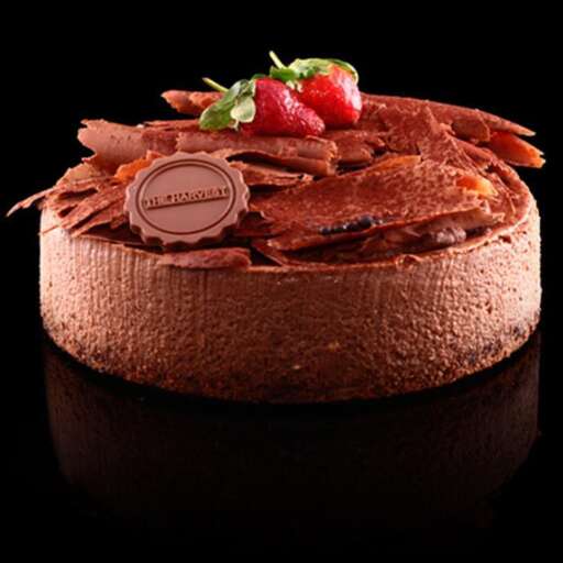 a cake with strawberries on top