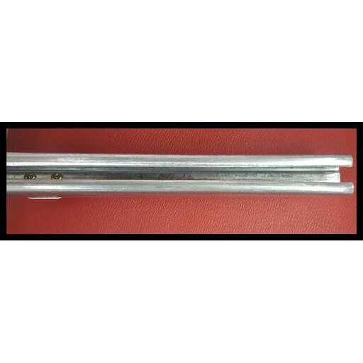 a silver handle with a black background