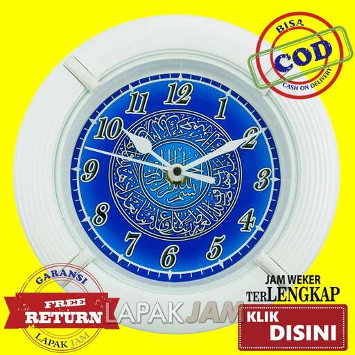the clock in the kitchen