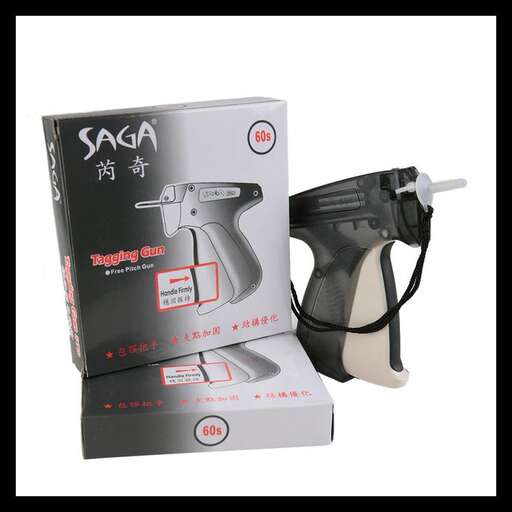 a gun that is in a box.