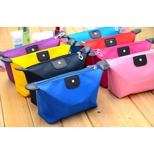 colorful suitcases in a colorful display