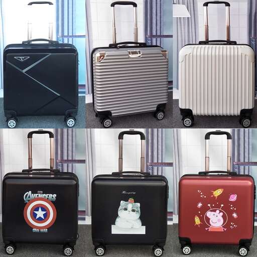 a picture of three different types of luggage.