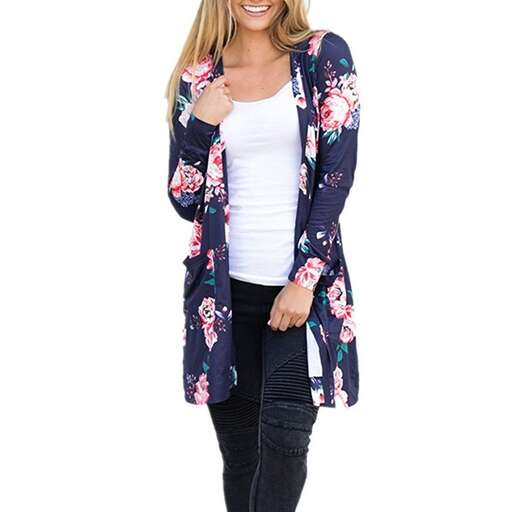 jacket with a floral print