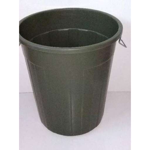 a large green plastic container with a handle.