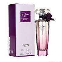perfume bottle in a pink glass case