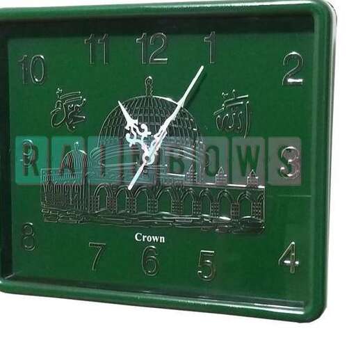 a clock with a clock face on a white background