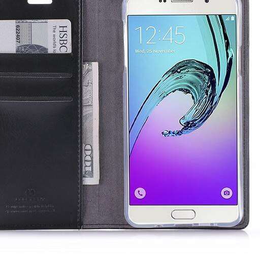 a cell phone that is sitting next to a case.