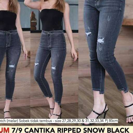 jeans with a black top