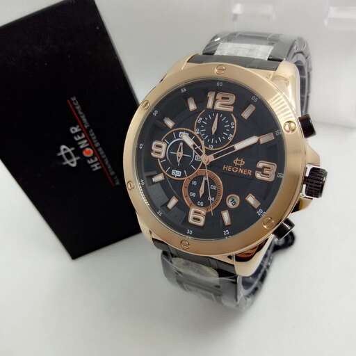 the watch with the black case