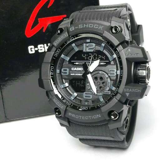 the watch is a watch that is made of black leather.