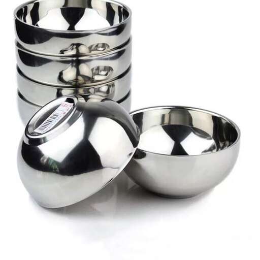a pair of silver and white rings.