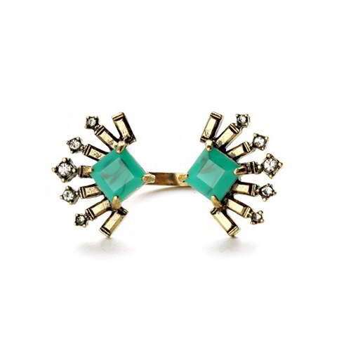 a turquoise and diamond ring, by person