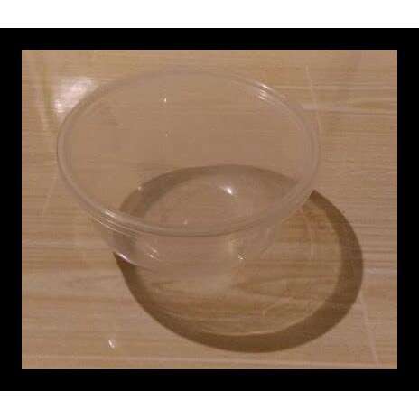 a bowl of water in a glass bowl.