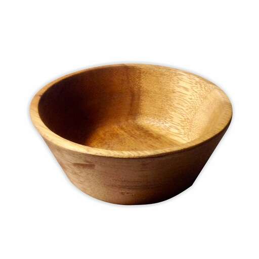 this bowl is made from a single piece of wood.